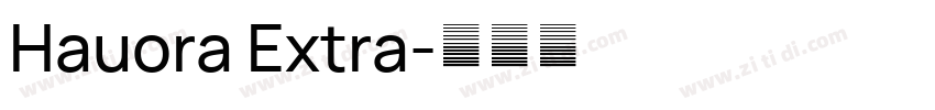 Hauora Extra字体转换